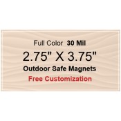 2.75x3.75 Custom Magnets - Outdoor & Car Magnets 35 Mil Square Corners