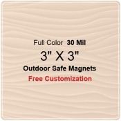 3x3 Custom Magnets - Outdoor & Car Magnets 35 Mil Round Corners