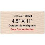 4.5x11 Custom Magnets - Outdoor & Car Magnets 35 Mil Round Corners