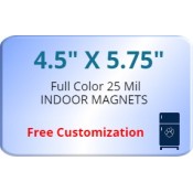4.5x5.75 Custom Magnets 25 Mil Round Corners