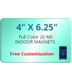 4x6.25 Custom Magnets 20 Mil Round Corners
