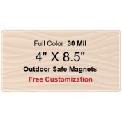 4x8.5 Custom Magnets - Outdoor & Car Magnets 35 Mil Round Corners
