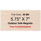 5.75x7 Custom Magnets - Outdoor & Car Magnets 35 Mil Round Corners