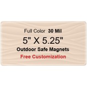 5x5.25 Custom Magnets - Outdoor & Car Magnets 35 Mil Round Corners