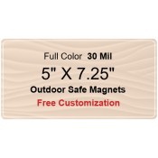 5x7.25 Custom Magnets - Outdoor & Car Magnets 35 Mil Round Corners