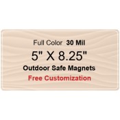 5x8.25 Custom Magnets - Outdoor & Car Magnets 35 Mil Round Corners