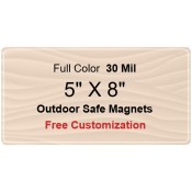 5x8 Custom Magnets - Outdoor & Car Magnets 35 Mil Round Corners