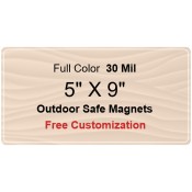 5x9 Custom Magnets - Outdoor & Car Magnets 35 Mil Round Corners
