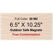 6.5x10.25 Custom Magnets - Outdoor & Car Magnets 35 Mil Round Corners