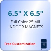 6.5x6.5 Custom Magnets 25 Mil Round Corners