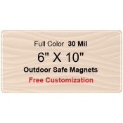 6x10 Custom Magnets - Outdoor & Car Magnets 35 Mil Round Corners