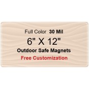 6x12 Custom Magnets - Outdoor & Car Magnets 35 Mil Round Corners