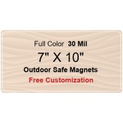 7x10 Custom Magnets - Outdoor & Car Magnets 35 Mil Round Corners