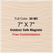 7x7 Custom Magnets - Outdoor & Car Magnets 35 Mil Square Corners