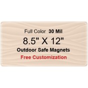 8.5x12 Custom Magnets - Outdoor & Car Magnets 35 Mil Round Corners
