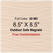 8.5x8.5 Custom Magnets - Outdoor & Car Magnets 35 Mil Round Corners