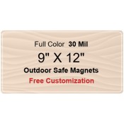 9x12 Custom Magnets - Outdoor & Car Magnets 35 Mil Round Corners