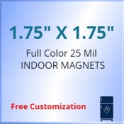 1.75x1.75 Custom Magnets 25 Mil Square Corners