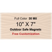 10x7 Custom Magnets - Outdoor & Car Magnets 35 Mil Square Corners