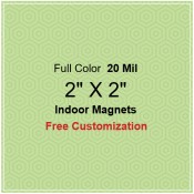 2x2 Custom Magnets 20 Mil Square Corners