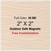 2x2 Custom Printed Magnets - Outdoor & Car Magnets 35 Mil Round Corners