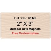 2x3 Custom Magnets - Outdoor & Car Magnets 35 Mil Round Corners
