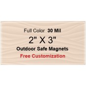 2x3 Custom Magnets - Outdoor & Car Magnets 35 Mil Square Corners