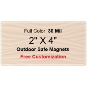 2x4 Custom Magnets - Outdoor & Car Magnets 35 Mil Round Corners