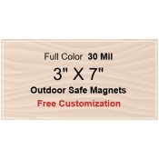 3x7 Custom Magnets - Outdoor & Car Magnets 35 Mil Square Corners