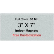 3x7 Promotional Indoor Magnets 35 Mil Square Corners