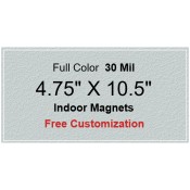 4.75x10.5 Promotional Indoor Magnets 35 Mil Square Corners