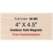 4x4.5 Custom Magnets - Outdoor & Car Magnets 35 Mil Square Corners