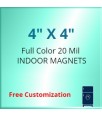 4x4 Custom Magnets 20 Mil Square Corners