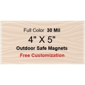 4x5 Custom Magnets - Outdoor & Car Magnets 35 Mil Square Corners