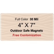 4x7 Customized Magnets - Outdoor & Car Magnets 35 Mil Round Corners