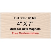 4x7 Custom Magnets - Outdoor & Car Magnets 35 Mil Square Corners
