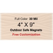 4x9 Custom Magnets - Outdoor & Car Magnets 35 Mil Square Corners