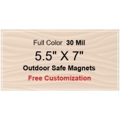 5.5x7 Personalized Magnets - Outdoor & Car Magnets 35 Mil Square Corners