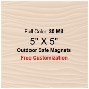 5x5 Custom Magnets - Outdoor & Car Magnets 35 Mil Square Corners