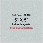 5x5 Promotional Logo Indoor Magnets 35 Mil Square Corners