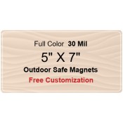 5x7 Custom Magnets - Outdoor & Car Magnets 35 Mil Round Corners