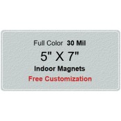 5x7 Promotional Indoor Magnets 35 Mil Round Corners
