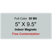 5x9.5 Promotional Indoor Magnets 35 Mil Round Corners
