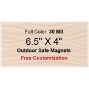 6.5x4 Custom Magnets - Outdoor & Car Magnets 35 Mil Square Corners