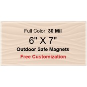 6x7 Custom Magnets - Outdoor & Car Magnets 35 Mil Square Corners