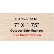 7x1.75 Custom Magnets - Outdoor & Car Magnets 35 Mil Square Corners