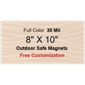 8x10 Custom Magnets - Outdoor & Car Magnets 35 Mil Square Corners