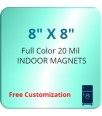8x8 Custom Magnets 20 Mil Round Corners