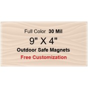 9x4 Custom Magnets - Outdoor & Car Magnets 35 Mil Square Corners