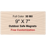 9x7 Custom Magnets - Outdoor & Car Magnets 35 Mil Round Corners